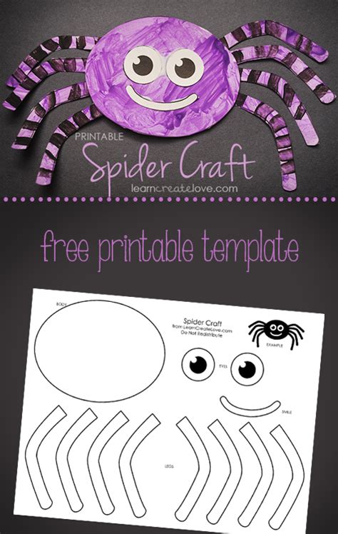 Printable Spider Craft